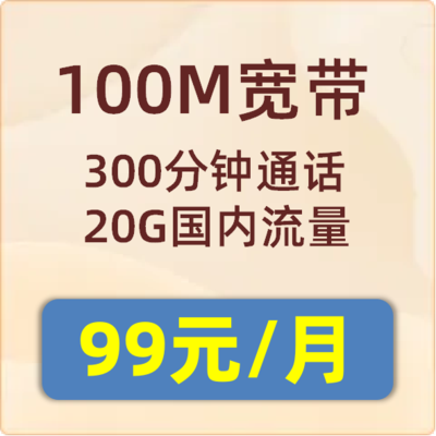 城中村融合套餐100M：99元/月